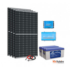 kit solaire 1500w autonome 1200va24v 230v stockage 4800wh victron energy