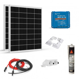 kit solaire 180w 2 x 90w 12v camping car caravane bateau mppt victron energy