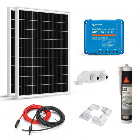 kit solaire 200w 2x100w 12v camping car caravane bateau victron