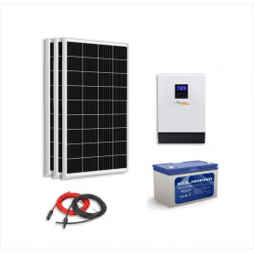 kit solaire 300w autonome vm 1kva 122130v batterie 1200wh