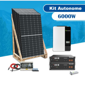 kit solaire 6000w autonome growatt 5kw 48 230v batterie lithium 7kwh