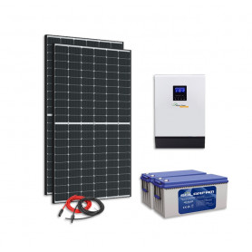 kit solaire 800w autonome vp 3kva 24 230v batterie 2400wh