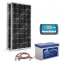 kit solaire autonome 200w 2 x 100w 12v pwm stockage 1200wh