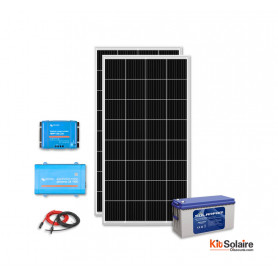 kit solaire autonome 400w800va12v 230v stockage 1800wh victron energy