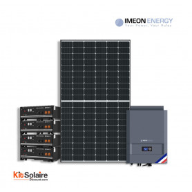 kit solaire triphase 9000w autoconsommation hybride lithium 96kwh imeon