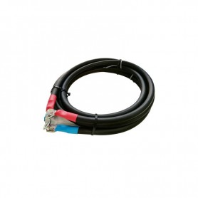 cable de connextion onduleur hybride batteries 2x15m 25mm2 noir