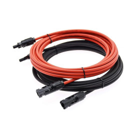 cable solaire 2x3m 4mm2 avec 2 paires mc4 pre cable