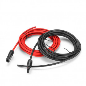 cable solaire 2x5m 4mm2 avec mc4 pre cable
