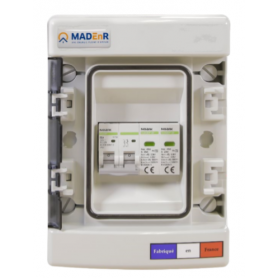 coffret de protection dc 2 entrees pv 1 mppt parafoudre madenr
