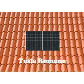 kit fixation 1 panneau solaire en paysage vg solar