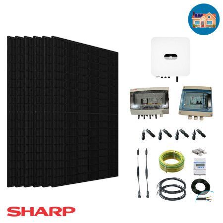 kit onduleur 6panneaux sharp prd2