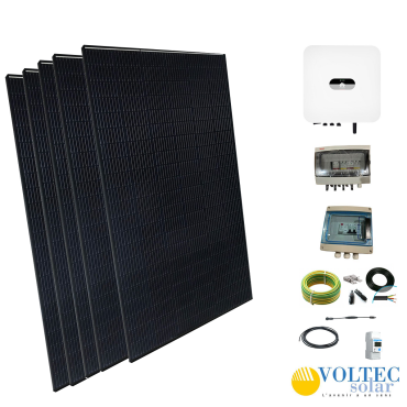 kit solaire hybride raccorde reseau voltec 2310w onduleur huawei prd2