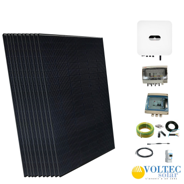 kit solaire hybride raccorde reseau voltec 3850w onduleur huawei prd2