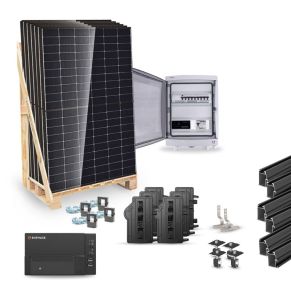 kit solaire 9000wc triphase autoconsommation complet pro enphase