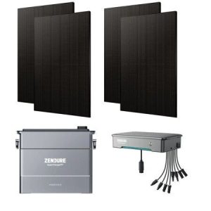zendure kit de stockage 2000w batterie ab2000 et hyper 2000 panneaux 500w dmegc biface prd2