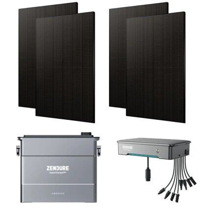zendure kit de stockage 2000w batterie ab2000 et hyper 2000 panneaux 500w dmegc biface prd2