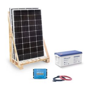 kit solaire 370wc 12v autonome stockage 2 4kwh